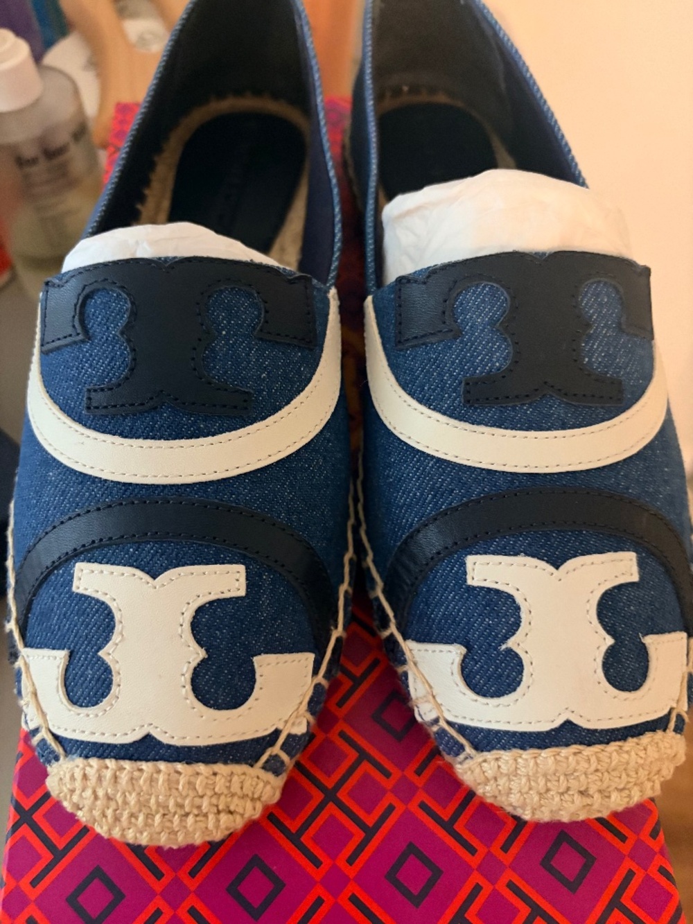 NIB Tory Burch Poppy Espadrille size 7